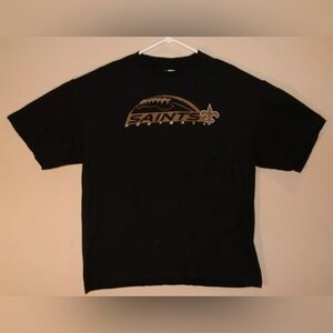 New Orleans Saints Mens Size XL Black Solid NFL Football Team Apparel Shirt